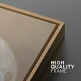 thumbnail image 5 of IDEA4WALL Framed Canvas Wall Art Full Moon Minimalist Beige Toned Lunar Astronomical Photography Print Rustic Minimal Planet Modern Art Relax/Calm for Living Room, Bedroom, Office - 24"x36" Natural, 5 of 5
