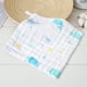 thumbnail image 1 of Toalla cuadrada de gasa de algodón de alta densidad de seis capas, toalla facial estampada suave y absorbente, toalla para niños, toalla de saliva de algodón, 1 of 5