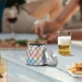 thumbnail image 5 of Yayeee Ashtray with Lid for Cigarette Smokeless Stainless Steel Home Ash Holder, Orange Art Pattern, 5 of 7