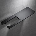 thumbnail image 4 of Toilet Paper Holder with Shelf, Thickened Aluminum Screws Wall Mount Toilet Tissue Roll Holder, Black, 4 of 7