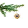 thumbnail image 2 of 2026 Sunflower Ornament, Two-Tone Wood Intarsia Handcrafted Design, Comes In A Gift Box, 2 of 7