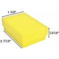thumbnail image 2 of Lot of 20 50 100 Light Yellow Kraft Cotton Filled Jewelry Packaging Gift Boxes, 2 of 2