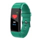 thumbnail image 1 of Pulsera inteligente Bluetooth Reloj impermeable Deporte Oxígeno en sangre Frecuencia cardíaca Pulsera electrónica, Verde Inevent EL002013-05B, 1 of 7