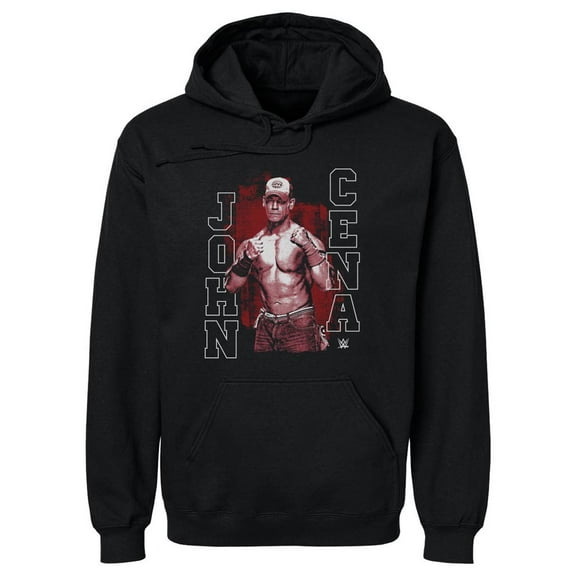 Men's 500 Level Black John Cena Monochrome Pullover Hoodie