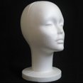 thumbnail image 3 of AAOMASSR Modèle de Tête Mannequin en Mousse de Styromousse Perruque Tête Présentoir Chapeau Casquette Support Modèle Femme, 3 of 6