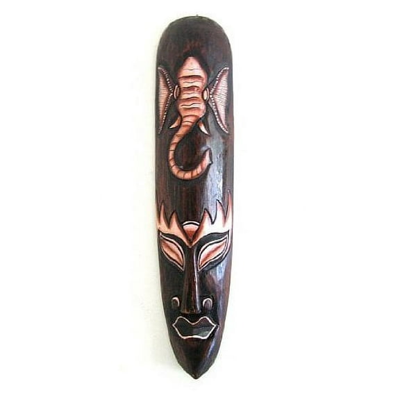 African Mask Wall Decor Wall Hanging Lucky Fortune Blessing Mask Elephant - OMA BRAND