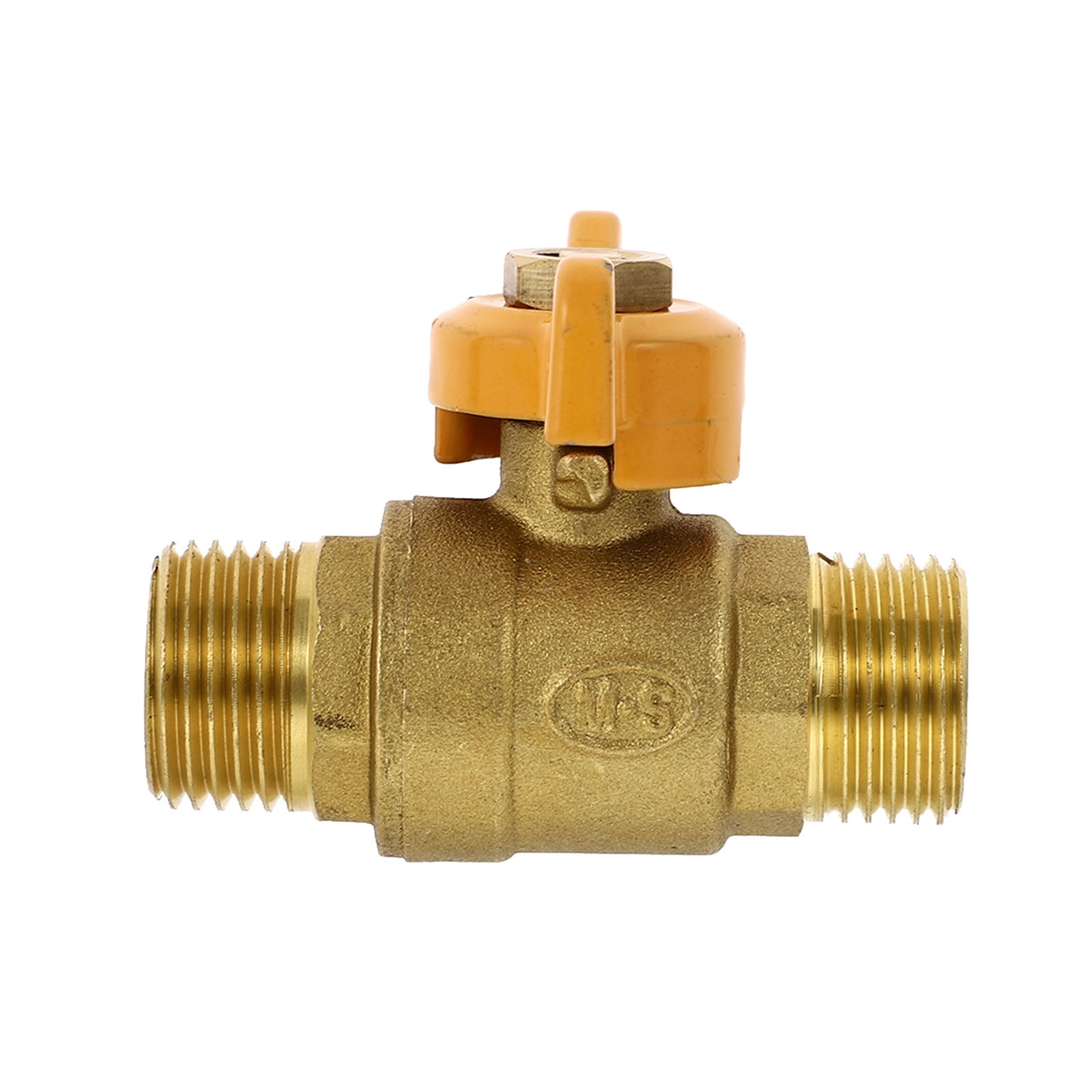 Homemaxs 1Pc Threaded Ball Valve Practical Twoway Valve Brass Ball