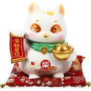 Japanese Decor Maneki Neko Figurine Mini Resin Cat Statue for Wealth Lucky Japanese Cat Decor 2023 Housewarming Gift Home Decor