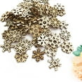 thumbnail image 5 of WEAVILUX Unfinished Wooden Snowflakes for DIY Crafts and Weddings 100Pcs, 5 of 6