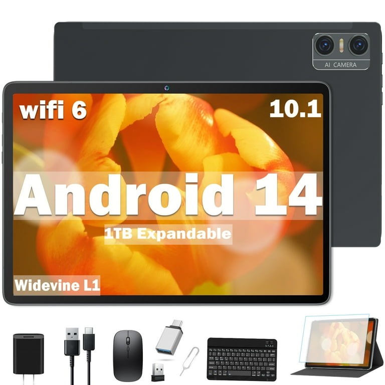 Android 14 Tablet, Widevine L1, 10 inch Tablet with