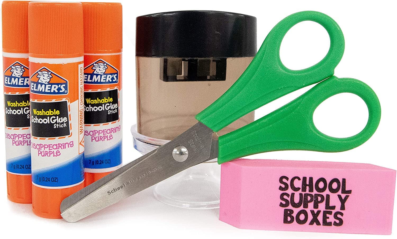 School Supply Boxes | Back to School Supply Box Grades K-5 | Case (4 Boxes) | School Supply Kit Back to School Essentials
