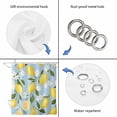 thumbnail image 5 of Yellow Lemon Bathroom Shower Curtains with 12 Hooks Polyester Waterproof Shower Curtain for Stalls and Bathtubs Spring Summer Floral Botanical Decorative Bathroom Privacy Curtain 36x72 Inches, 5 of 9