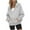 Gray, variant on Ashirexll Womens Long Sleeve Tops, Zip Up Hoodie Women, Zippered Cardigan Hooded Sweater Coat Long Sleeve Casual Jacket