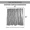 thumbnail image 7 of Creative Products Black Modern Herringbone 71x74 Shower Curtain, 7 of 7