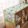 thumbnail image 6 of Table Runners 72 Inches Long Dress Scarves, Easter Farmhouse Kitchen Table Runner, Coffee Tablerunners, Spring Colorful Easter Eggs Bunny Butterfly Green 14x72 Inch, 6 of 9