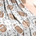 thumbnail image 3 of Football with Symbols Pattern Blanket,Comfortable Soft Flannel Throw Blanket,All Season,Warm Lightweight Blankets for Sofa Bed Couch Living Room Chair,30"x40", 3 of 4