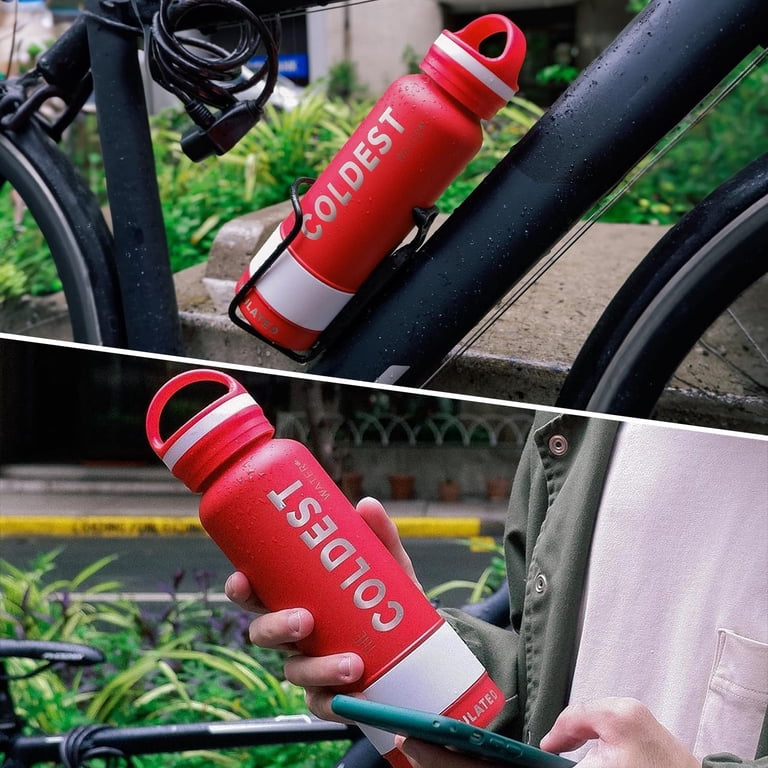 Insulated Leakproof Water Bottle | Stainless Steel, Handle Lid (32