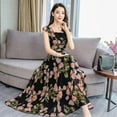thumbnail image 2 of Women Summer Casual Short Sleeve Floral Printing Long Dress, 2 of 8