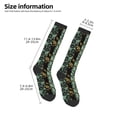 thumbnail image 5 of Fotbe Lilies Flowers print Women's Men's Novelty Crew Socks Cotton Socks Knee High Socks for Walking,Running,Nurses,Pregnancy, 5 of 9