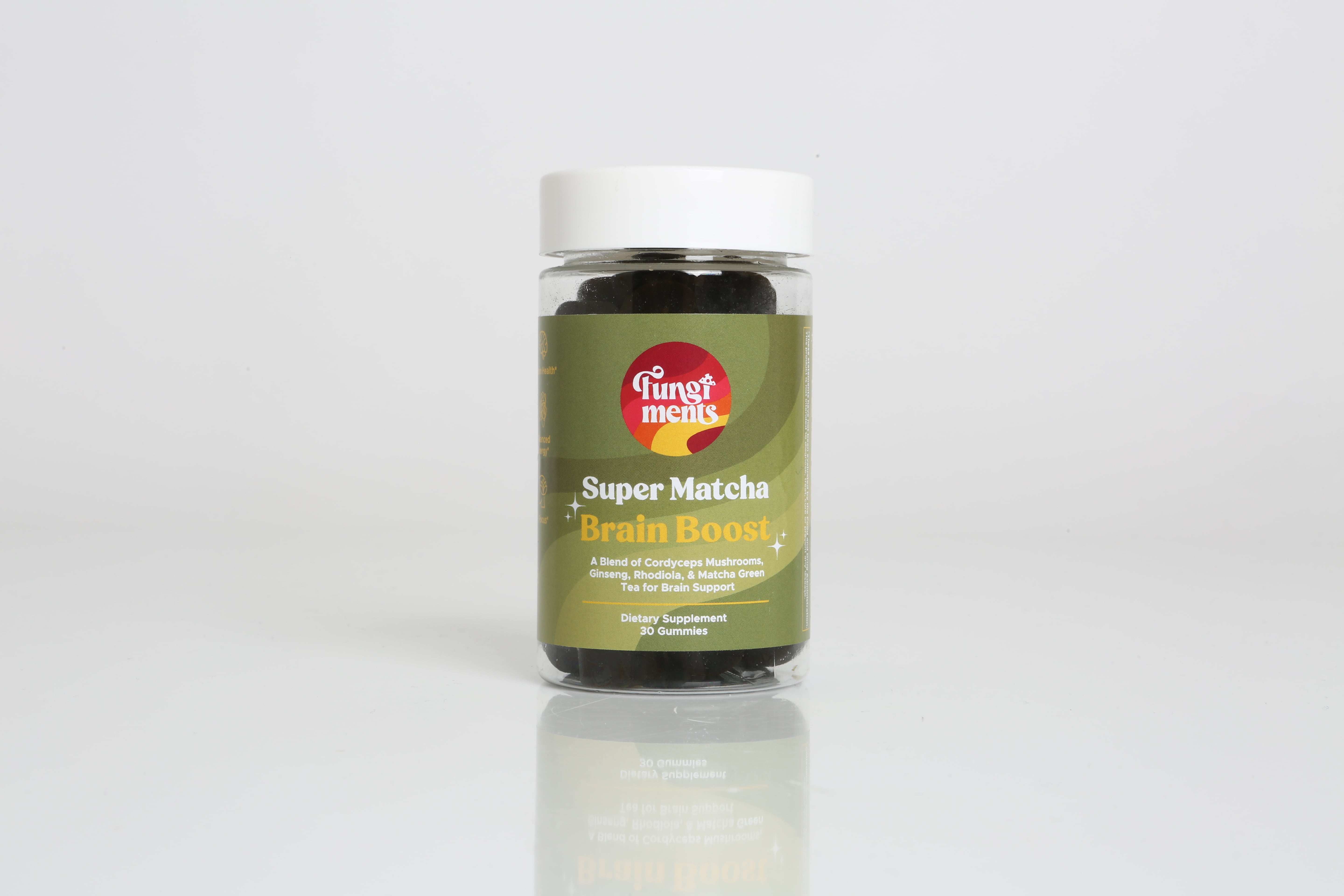 (2 pack) Fungiments Super Matcha - Daily Energy, Endurance, Reduce Fatigue, Cordyceps, Green Tea, Ginseng - 30ct