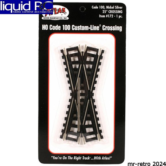 Atlas Trains 172 Ho Code 100 25 Degree Custom Crossing