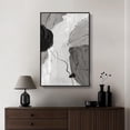thumbnail image 4 of Aaheei Framed Black and White Abstract Canvas Wall Art Large Modern Art Prints Paintings Artwork Minimalist Gray Pictures for Living Room Bedroom Dining Room Office Bathroom Wall Decor Gift 12x18, 4 of 5