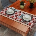 thumbnail image 2 of Red Floral Pattern Table Runner, Bohemian Style Tablecloth, Suitable for Kitchen, Dining Room and Living Room, Display Wedding Party Table Setting Decoration, 2 of 5