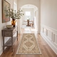 thumbnail image 5 of KUETH 2x3 Soft Vintage Persian Accent Rug, Machine Washable Low Pile Non Slip Backing Rug, Dusty Beige Rug for Entryway Kitchen, 5 of 5
