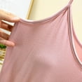 thumbnail image 6 of Ctreela Cozy Nightgown for Women Modal Built in Bra V Neck Camisole Shelf Bra Spaghetti Straps Slip Dress Spaghetti Strap Mini Cami Tank Dress Sleep and Lounge, 6 of 6
