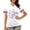 u7v#18White105, variant on Womens Shirts Colorful Stars & Fireworks Pattern Short Sleeve V Neck Celebrate America'S 250Th Anniversary For 4Th Of July Holiday Nautical Tops,White,Xl