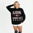 thumbnail image 2 of Women's Gameday Couture Black Alabama Crimson Tide Oversized Everyday Star Long Sleeve T-Shirt, 2 of 5