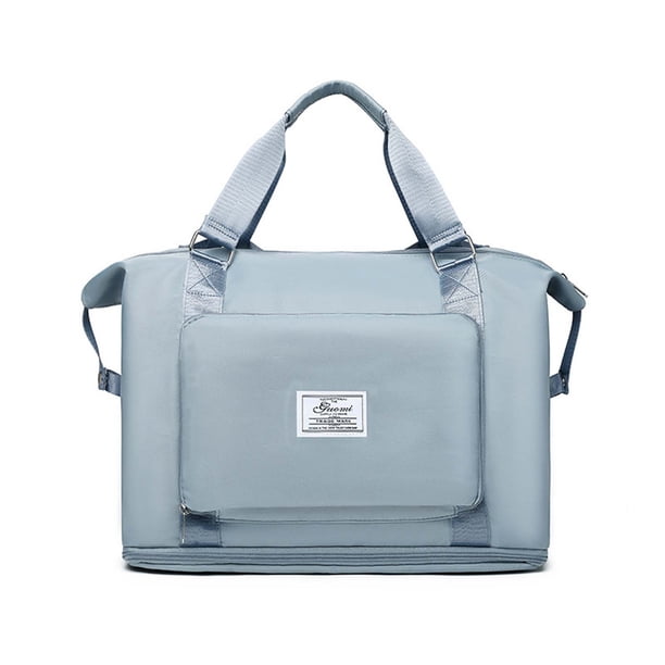 Bolso de viaje plegable multigestos - 20-35L de separación húmeda/seca, compartimento impermeable para zapatos, bolsa extensible para gimnasio, deportes y equipaje