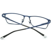 FONEX Titanium Eyeglasses Frame for Men,Square Eyewear Full Optical Glasses