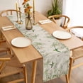 thumbnail image 3 of Table Runner 72 Inches Long for Kitchen Dining, Watercolor Floral Dresser Scarf Farmhouse, Dining Table Decorations for Wedding/Parties, Spring Flowers Birds Plants Country Beige 18 x 72 In, 3 of 8