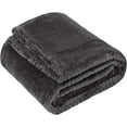 thumbnail image 4 of Bulk Throw Blankets 24 Pack for Wedding Favors, Guests - Chenille Throw Blankets for Bed, Couches and Sofas, Donation, 250 GSM (Slate Grey Pack), 4 of 9