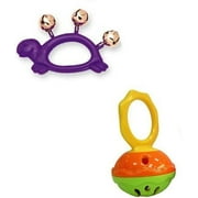 Hohner Mini Cage Bell Deluxe w/Hohner Kids Purple Turtle Animal Jingle Bells