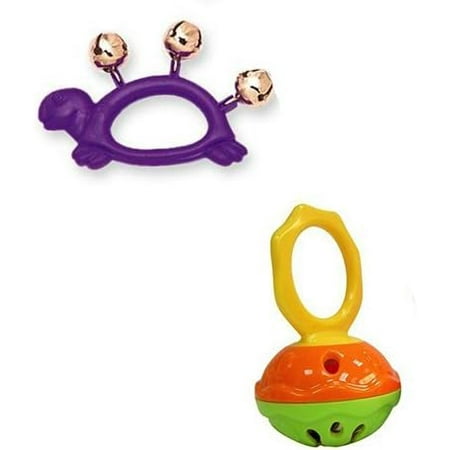 Hohner Mini Cage Bell Deluxe w/Hohner Kids Purple Turtle Animal Jingle Bells