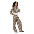 thumbnail image 3 of Forever 21 Women's Green Camo Cropped Zip-Up Hoodie, Designed for Casual Streetwear Style, XS, 3 of 6