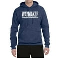 thumbnail image 2 of Wild Bobby Waymaker Inspirational/Christian Unisex Graphic Hoodie Sweatshirt, Vintage Heather Navy, 3X-Large, 2 of 5