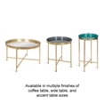 thumbnail image 6 of Kate and Laurel Celia Side Tables, Set Of 2, Gold With Mirror Tabletop, Decorative Modern Glam End Table, 6 of 6