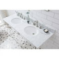 thumbnail image 4 of Water Creation Empire 60" Double Plastic Wash Stand in Polished Nickel & Clear, 4 of 7