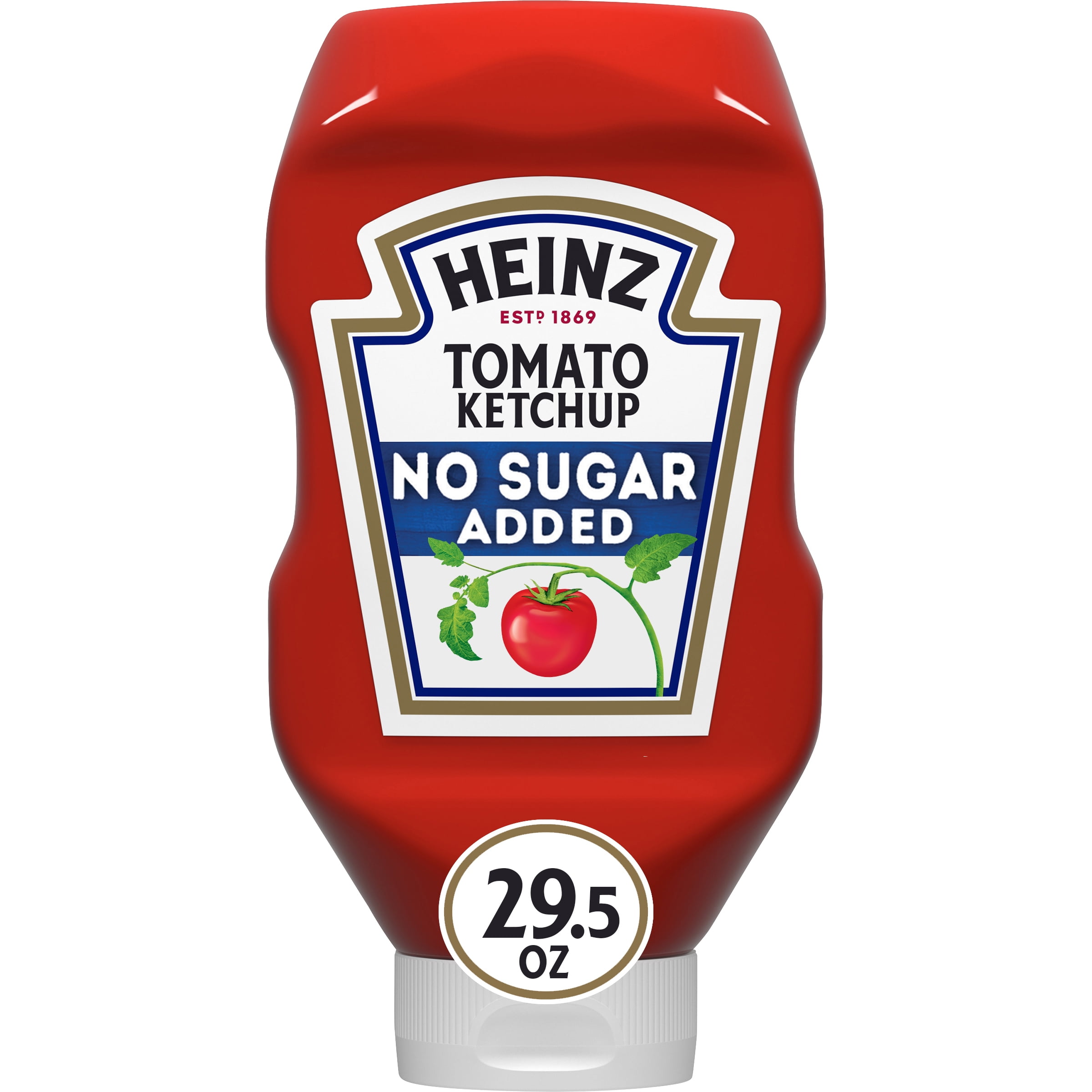 Heinz No Sugar Added Tomato Ketchup, 29.5 oz Bottle