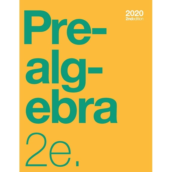 Prealgebra 2e Textbook (2nd Edition) (paperback, b&w) (Paperback)