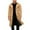Khaki, variant on Men's Leisure Slim Fit Double-Buckle Wool Long Windbreaker Coat, Stylish Trench for Fall and Winter, Windproof and Warm,Black L