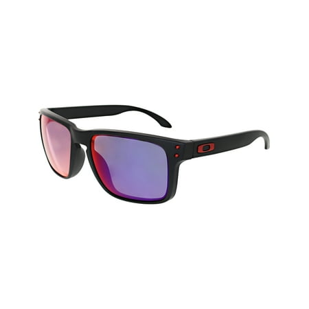 - Oakley Men's Mirrored Holbrook OO9102-36 Black Square Sunglasses