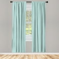 thumbnail image 3 of Ambesonne Circle Curtains, Eastern Ocean Inspired, Pair of 28"x84", Sky Blue White, 3 of 5