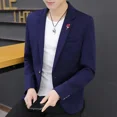 thumbnail image 5 of Chaquetas de vestir Traje de hombre Abrigo corto de negocios Blazer masculino de un solo pecho recortado Moda masculina 2024 Diseñador de lujo elegante, 5 of 5