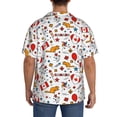 thumbnail image 3 of Fuzoiu Canada Day Print Men's Casual Short,Men's Short Sleeve Shirt,Mens Casual Button Down Shirts,Cuban Collar Summer Shirt for Beach, Vacation, and Outdoor Activities-X-Large, 3 of 5
