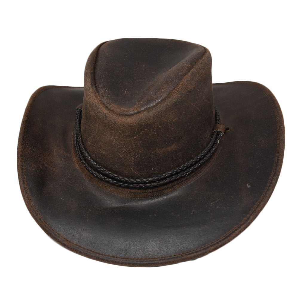 Color Browm Bullhide Hilltop Leather Cowboy Hat