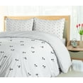 thumbnail image 5 of Ambesonne Black and White Duvet Cover Sets, Skull Art, 2-Queen, Charcoal Grey White, 5 of 7